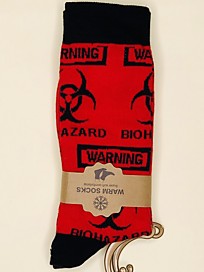 WS-091 WARNING BIOHAZARD красном